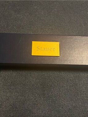 Stauer Women's Watch Box in Black with Yellow Accent